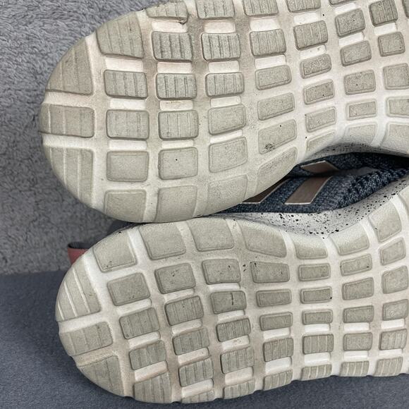 Adidas Cloudfoam Shoes Womens Size 7.5 Gray Rose Gold Speckled Running Sneakers - Picture 13 of 15